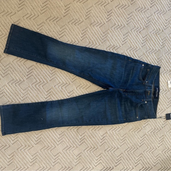Veronica Beard Jeans "Carly" high rise kick flare jeans in bright blue - Picture 3 of 8